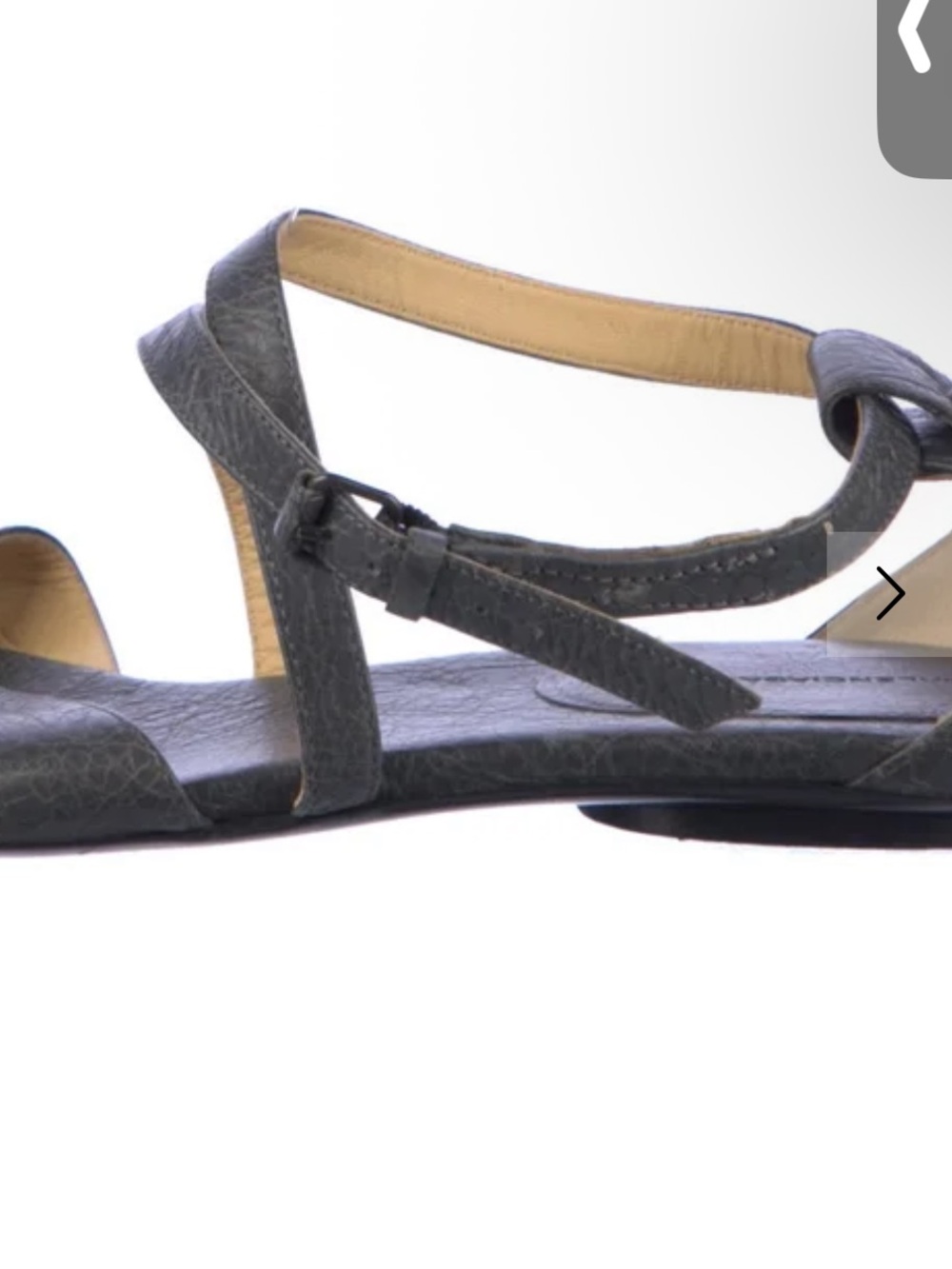 Balenciaga grey gladiator Paris stud Strappy Sandals - Picture 5 of 5